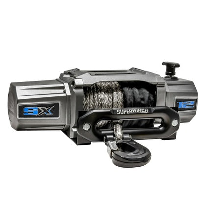 Superwinch SX12SR Winch Graphite 12V 12000 lbs with Synthetic Rope