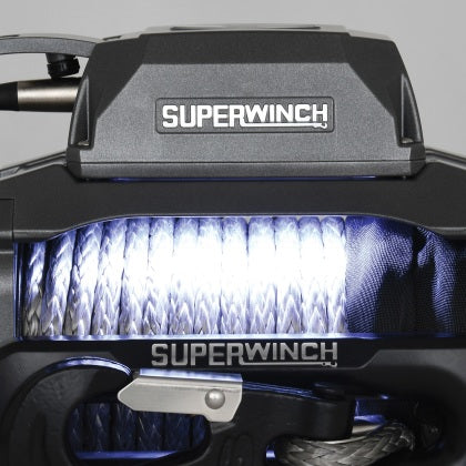 Superwinch SX12SR Winch Graphite 12V 12000 lbs with Synthetic Rope