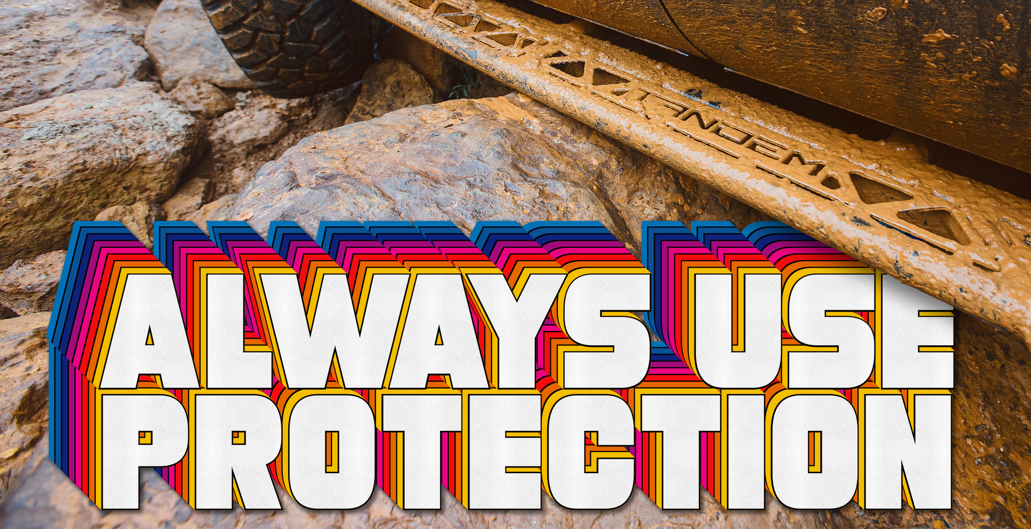 Tandem Off-Road Weld-on Sliders with Full Top Plate