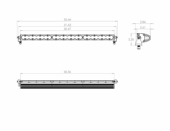 Baja Designs S8 Series Driving Combo Pattern 30in LED Light Bar- Amber