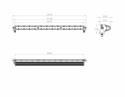 Baja Designs S8 Series Driving Combo Pattern 30in LED Light Bar- Amber